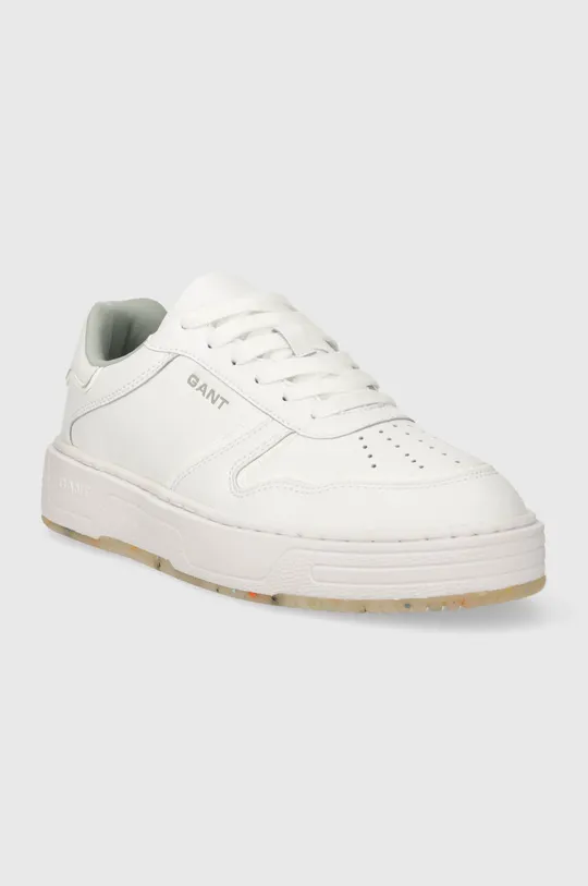 Δερμάτινα αθλητικά παπούτσια Gant Kanmen λευκό