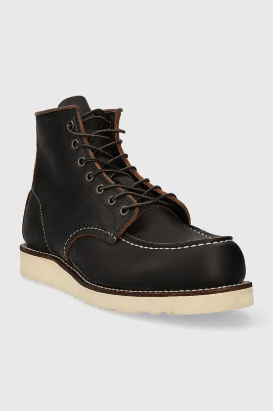 Red Wing leather shoes 6-INCH Classic Moc Toe black