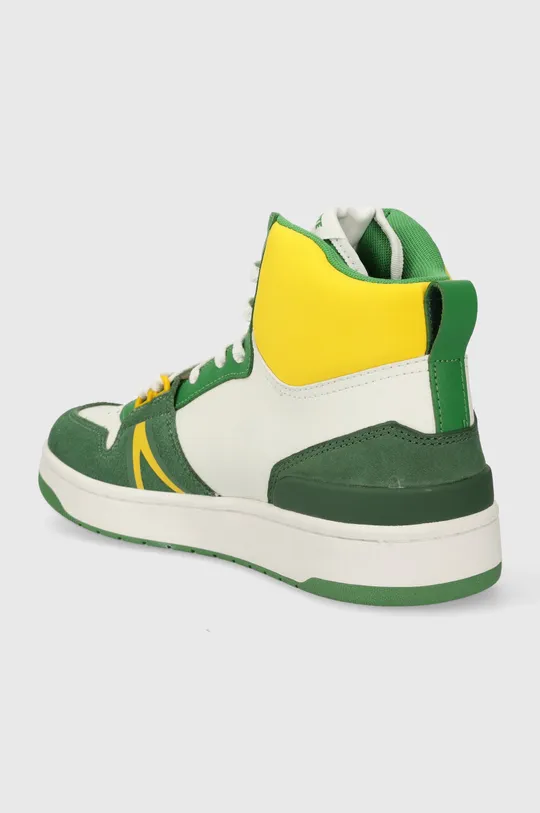 Lacoste sneakersy skórzane L001 Leather Colorblock High-Top Cholewka: Skóra zamszowa, Skóra naturalna, Wnętrze: Materiał tekstylny, Podeszwa: Materiał syntetyczny