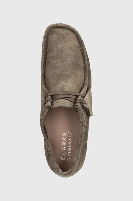 brown Clarks suede shoes Wallabee