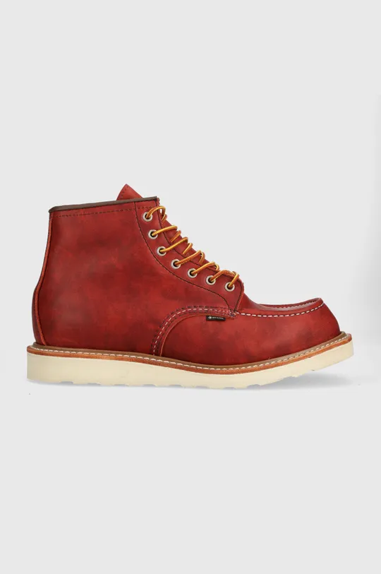 czerwony Red Wing buty skórzane Moc Toe Męski