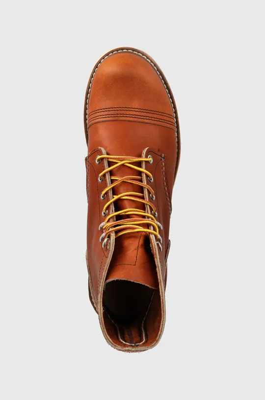 marrone Red Wing scarpe in pelle Iron Ranger Traction Tred