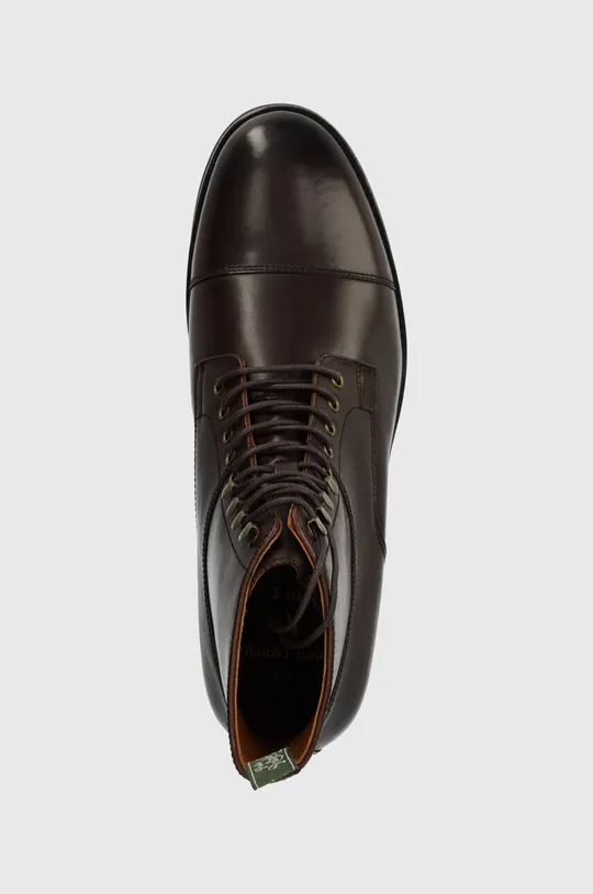 barna Polo Ralph Lauren bőr cipő Bryson Boot