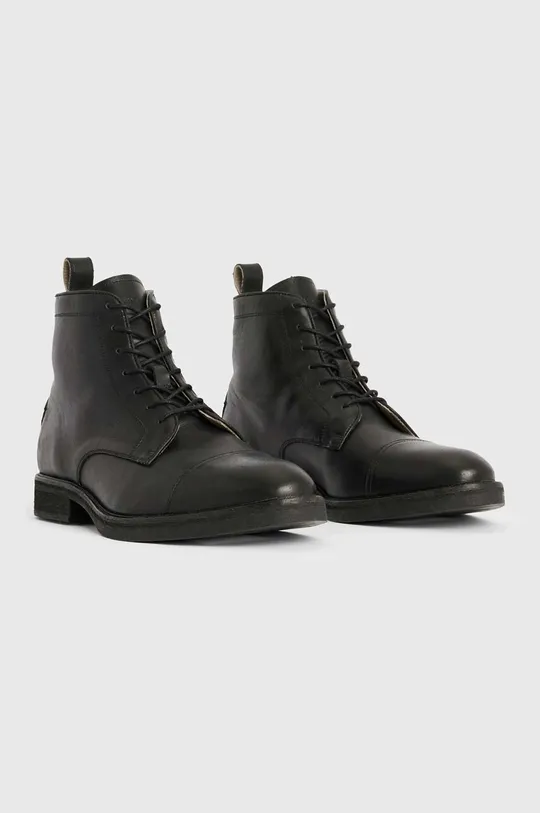 Usnjeni čevlji AllSaints Drago Boot črna