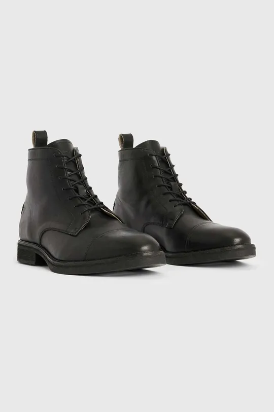 AllSaints buty skórzane Drago Boot czarny