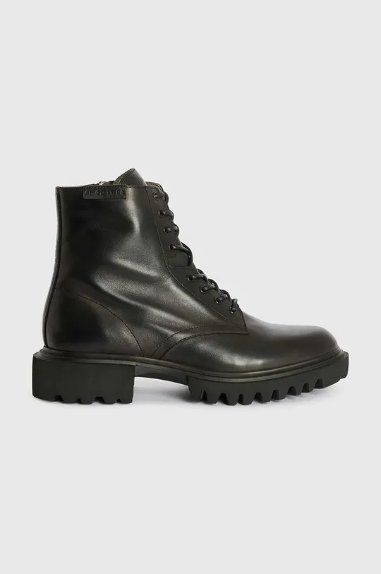 μαύρο Δερμάτινα παπούτσια AllSaints Vaughan Boot Ανδρικά