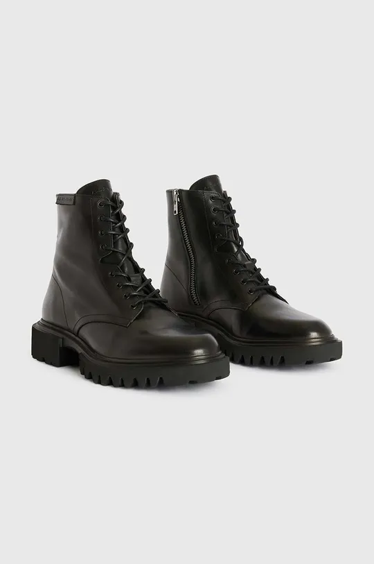 Kožne cipele AllSaints Vaughan Boot crna