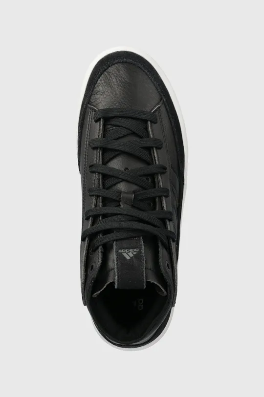 чёрный Кожаные кеды adidas