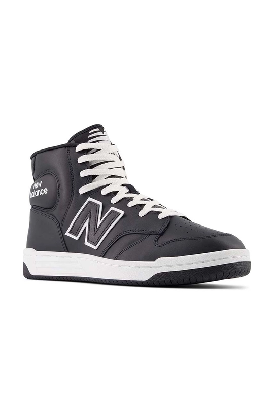 Δερμάτινα αθλητικά παπούτσια New Balance BB480COB μαύρο