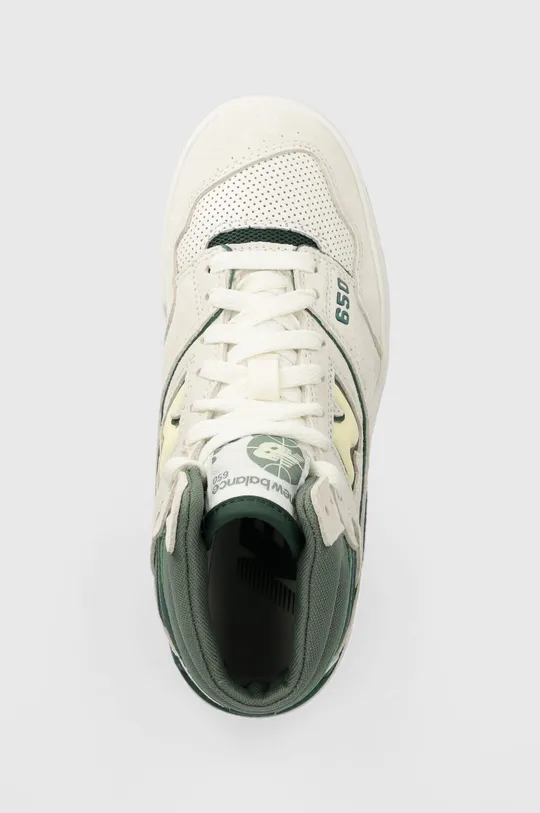 white New Balance suede sneakers BB650RVG
