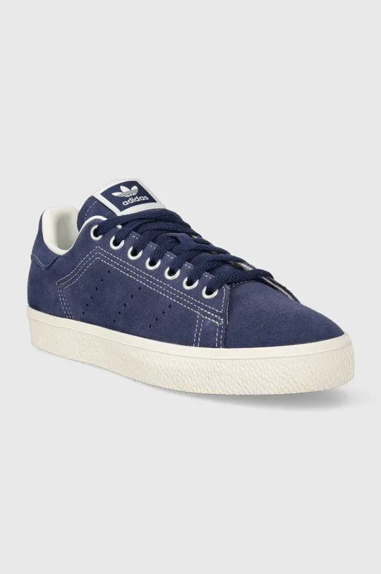 Semišové sneakers boty adidas Originals STAN SMITH CS námořnická modř