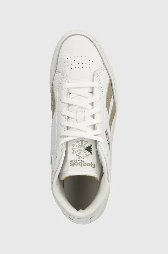 white Reebok leather sneakers Club C Form Hi