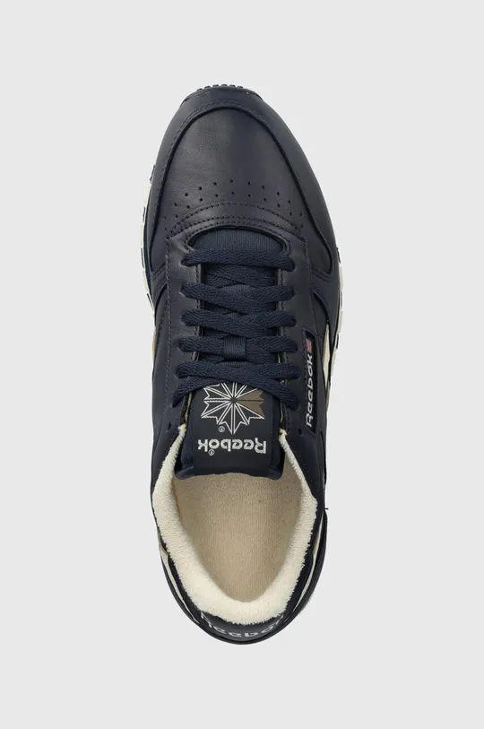 navy Reebok leather sneakers CLASSIC LEATHER