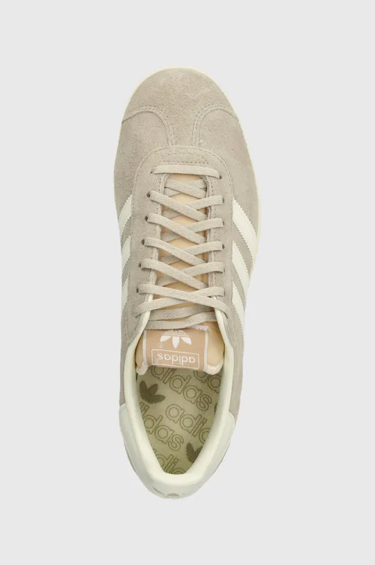 bej adidas Originals sneakers din piele întoarsă Gazelle