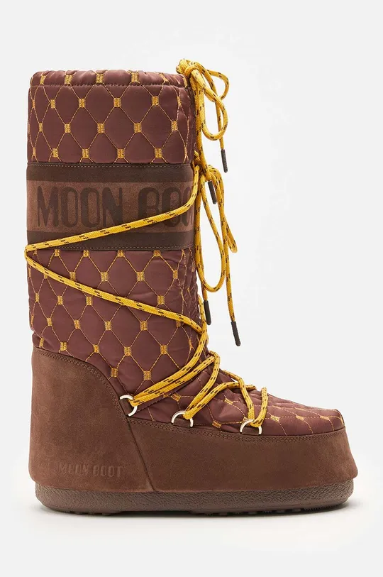 hnedá Snehule Moon Boot Icon Quilted Unisex