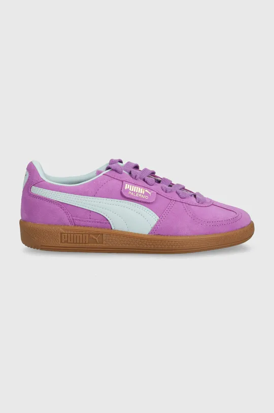Semišové sneakers boty Puma Palermo fialová