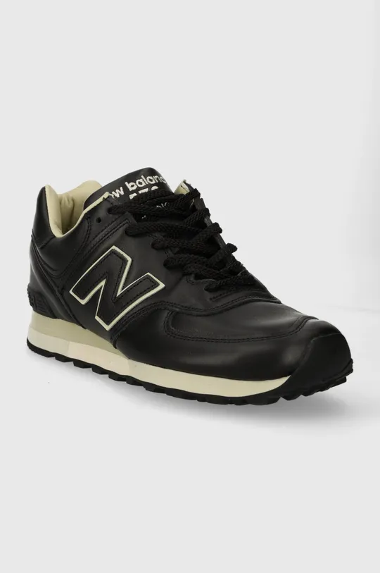 Kožené sneakers boty New Balance Made in UK černá