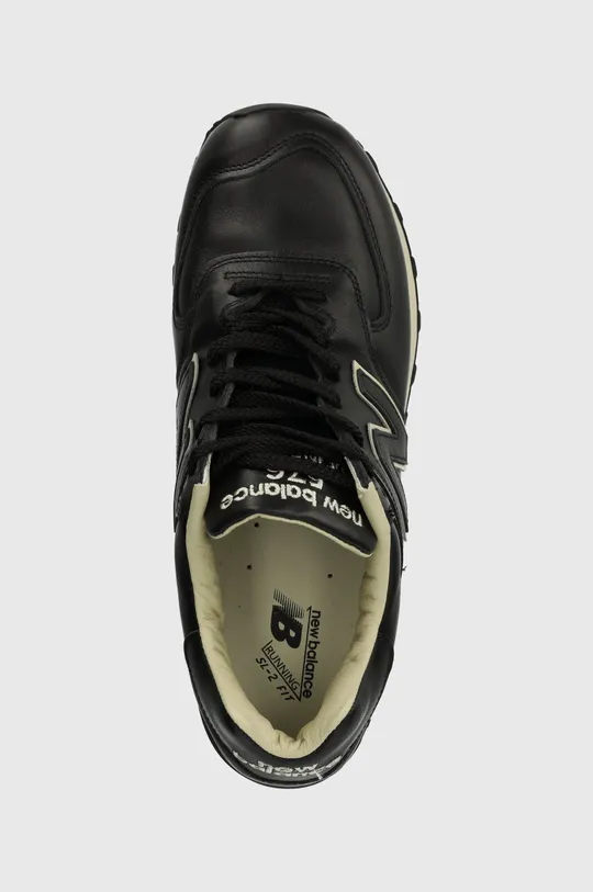black New Balance leather sneakers Made in UK