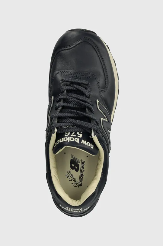 navy New Balance leather sneakers Made in UK