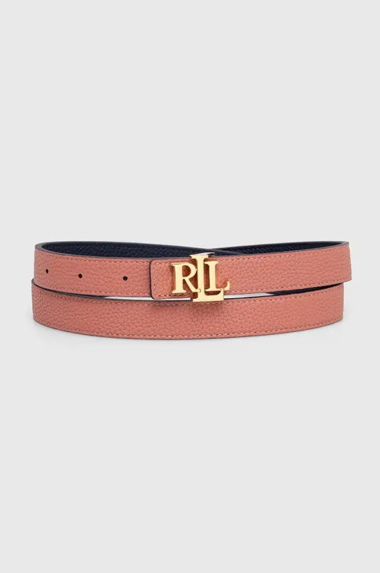 Lauren Ralph Lauren cintura in pelle bilaterale multicolore