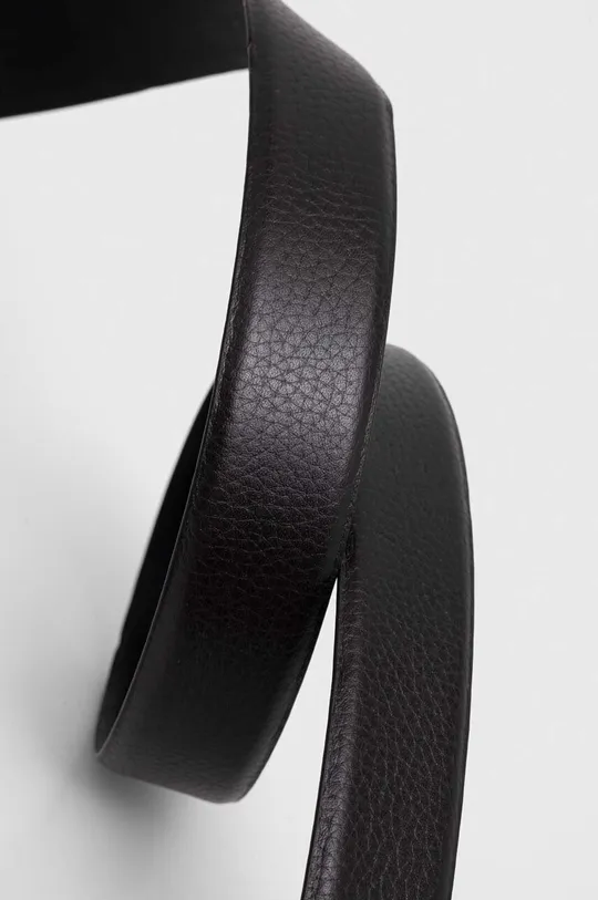 Dvostrani kožni remen Calvin Klein crna