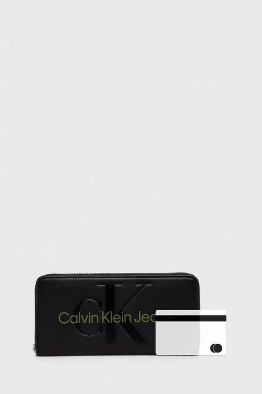 fekete Calvin Klein Jeans pénztárca
