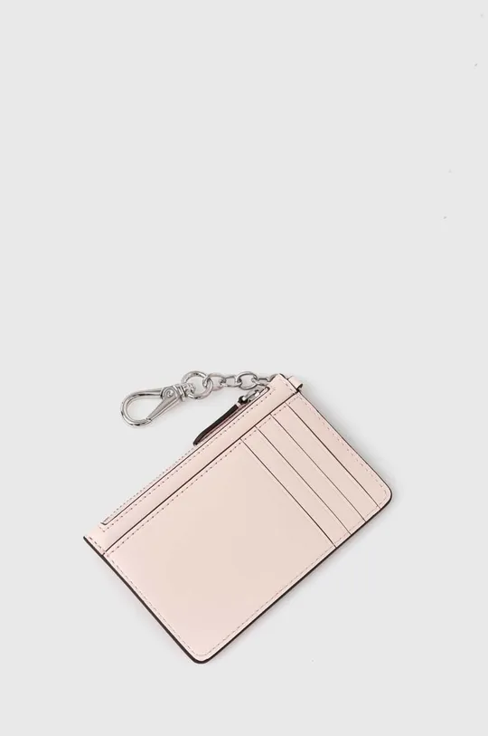Kožená peňaženka Lauren Ralph Lauren ružová