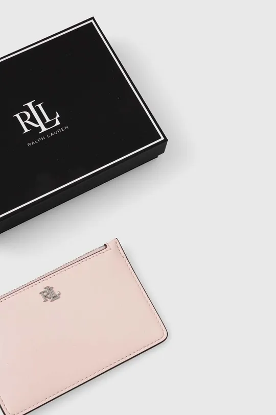 ružová Kožená peňaženka Lauren Ralph Lauren