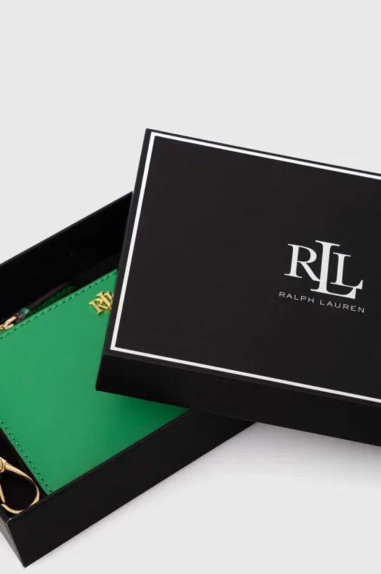 πράσινο Δερμάτινο πορτοφόλι Lauren Ralph Lauren