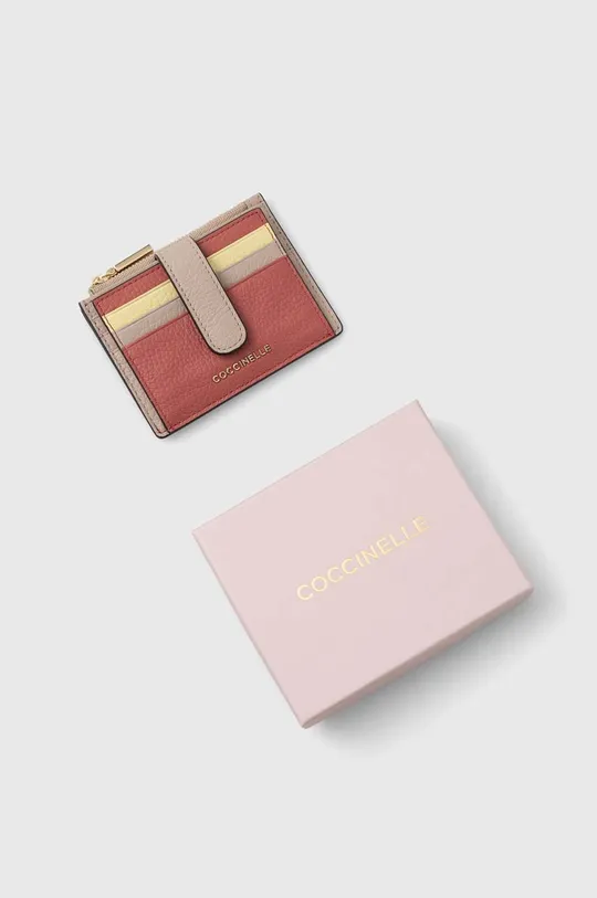 rózsaszín Coccinelle bőr pénztárca