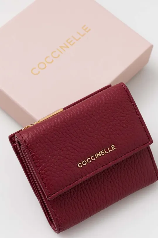 rózsaszín Coccinelle bőr pénztárca