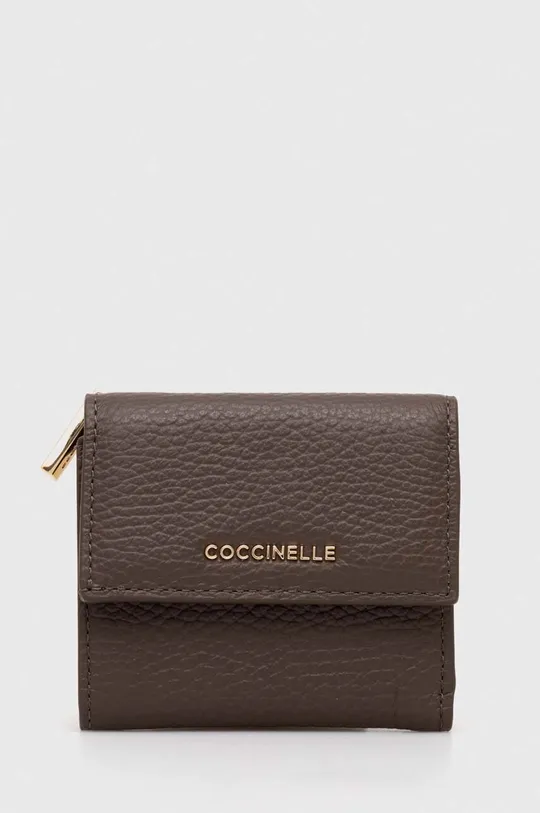 hnedá Kožená peňaženka Coccinelle Dámsky
