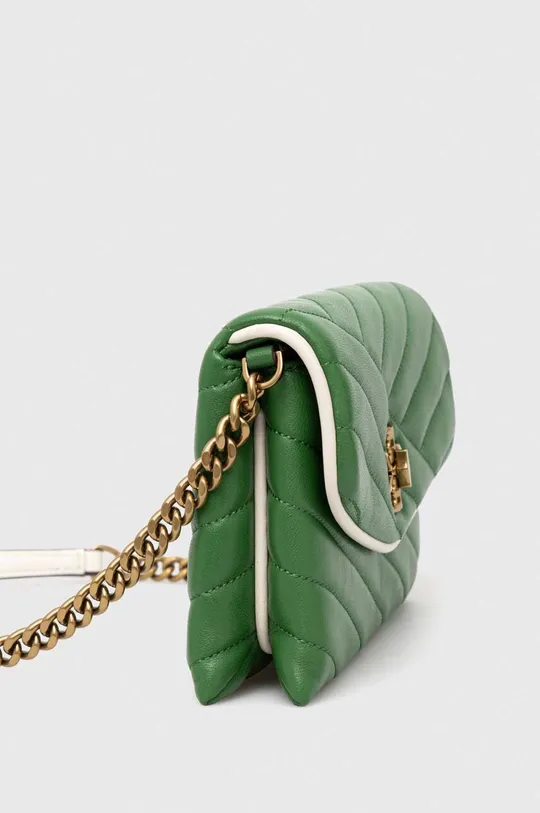 Usnjena torbica Tory Burch zelena