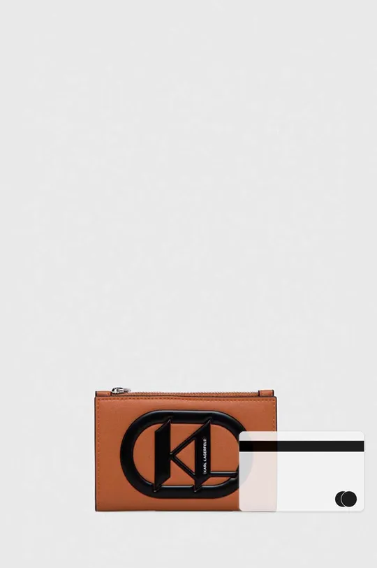 brązowy Karl Lagerfeld portfel