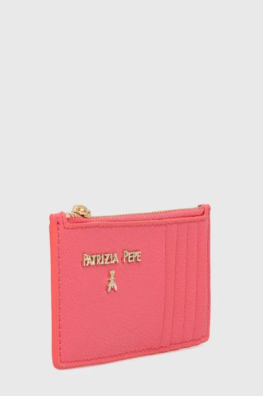 Kožená peňaženka Patrizia Pepe ružová