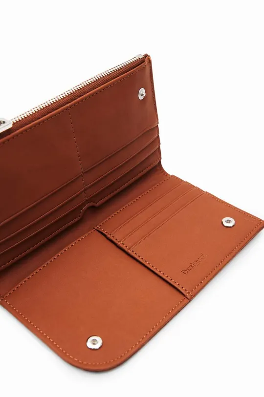 brązowy Desigual portfel