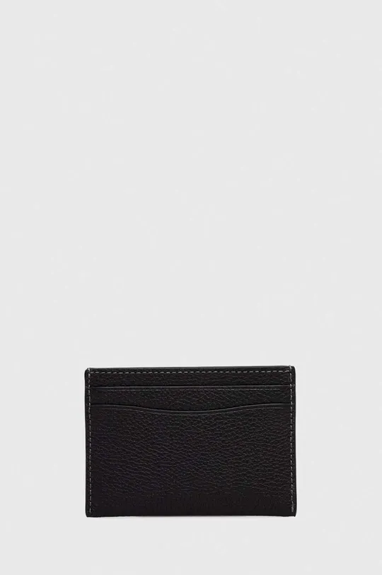 Кожаный чехол на карты Coach Essential Card Case чёрный