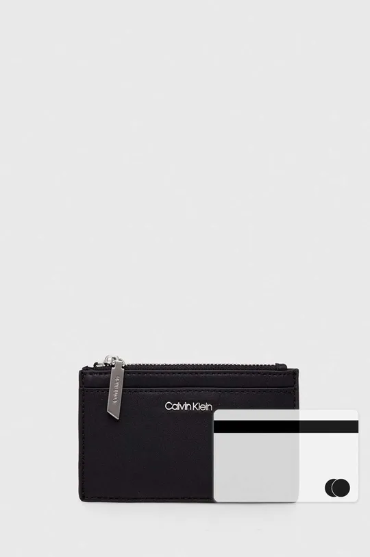 Θήκη για κάρτες Calvin Klein 51% Ανακυκλωμένος πολυεστέρας, 49% Poliuretan