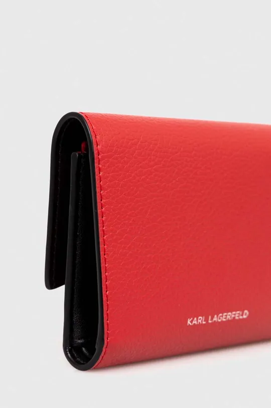 Karl Lagerfeld portafoglio in pelle rosso