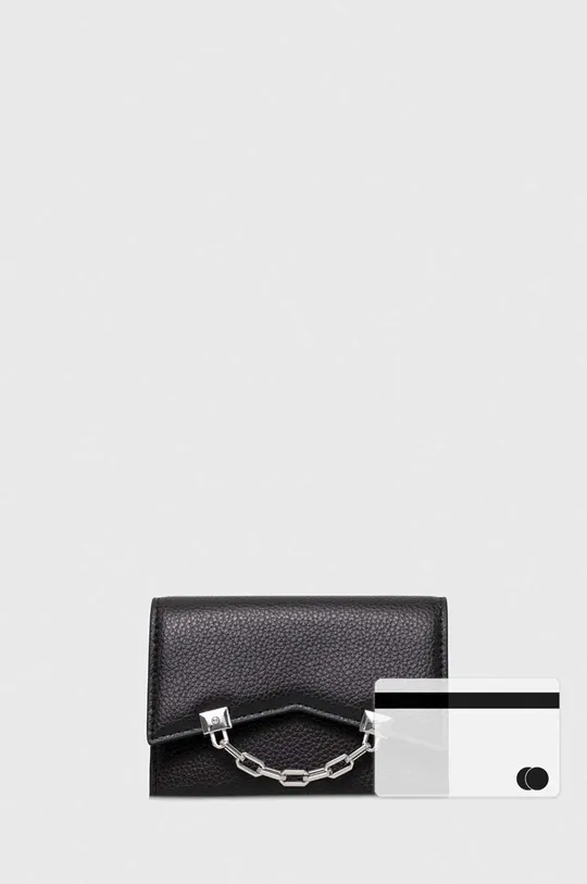 fekete Karl Lagerfeld bőr pénztárca