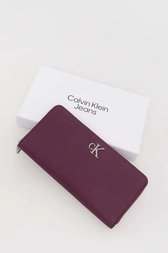 fioletowy Calvin Klein Jeans portfel