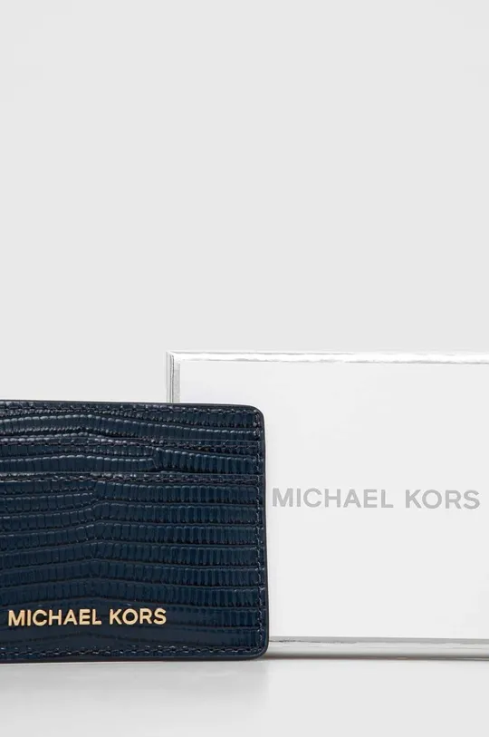 Kožené puzdro na karty MICHAEL Michael Kors 100 % Prírodná koža