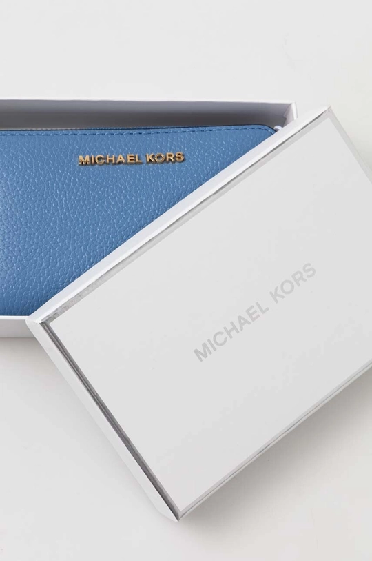 modrá Kožená peňaženka MICHAEL Michael Kors