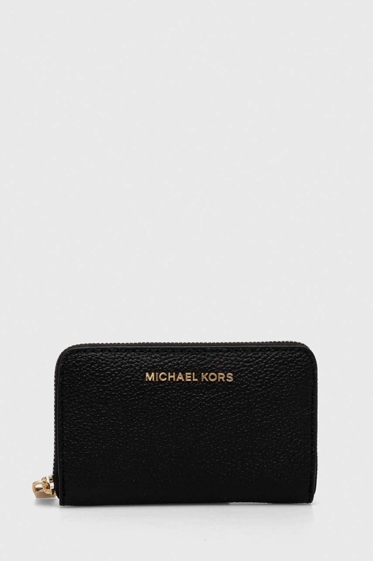 Δερμάτινο πορτοφόλι MICHAEL Michael Kors λείο μαύρο 34H9GJ6D0L