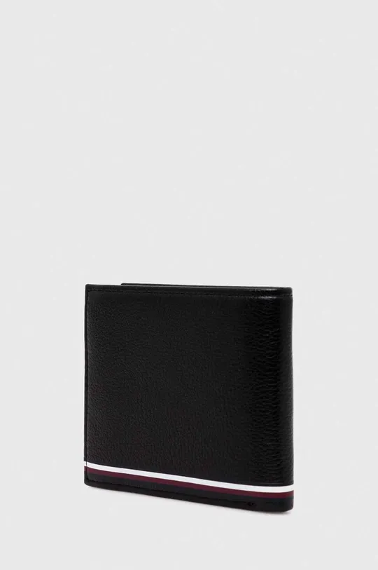 Δερμάτινο πορτοφόλι Tommy Hilfiger μαύρο