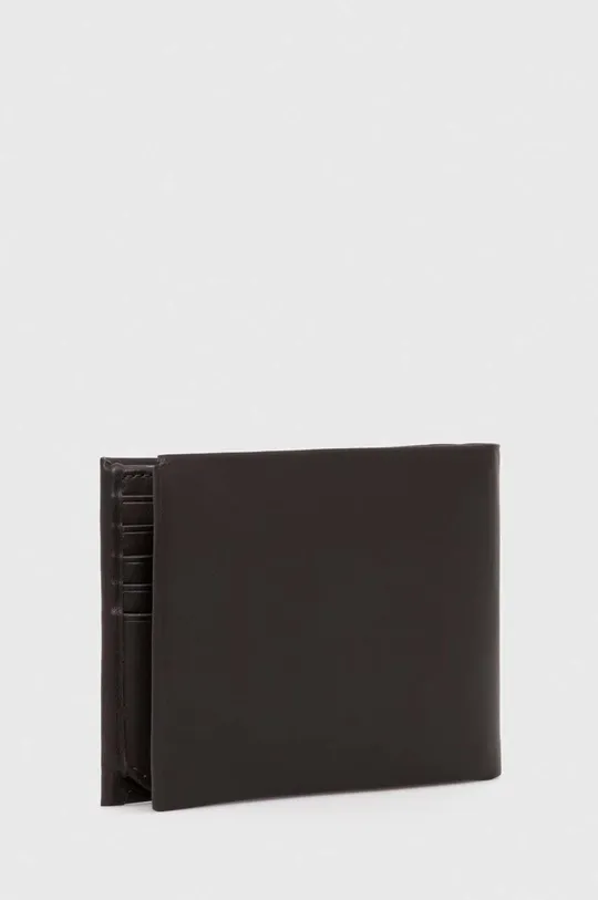 Δερμάτινο πορτοφόλι Calvin Klein καφέ