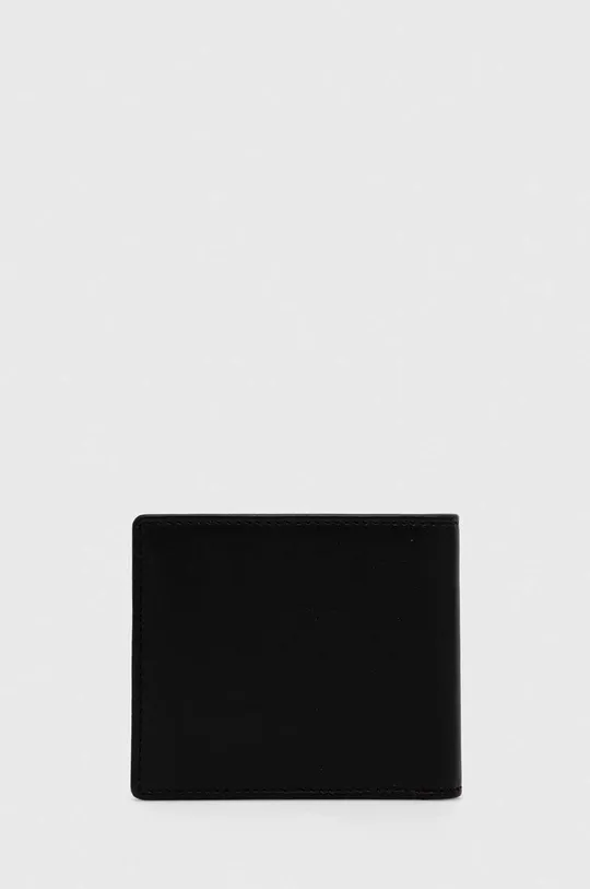 Usnjena denarnica HUGO črna