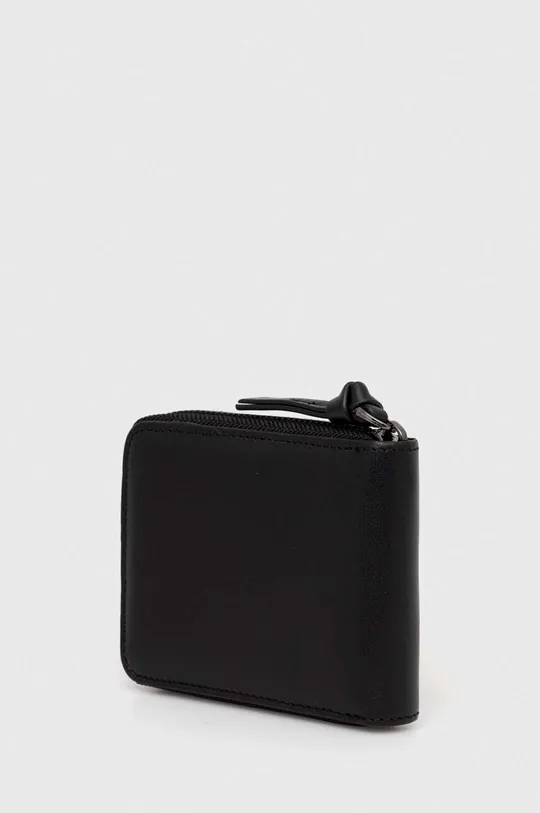 Δερμάτινο πορτοφόλι Sisley μαύρο