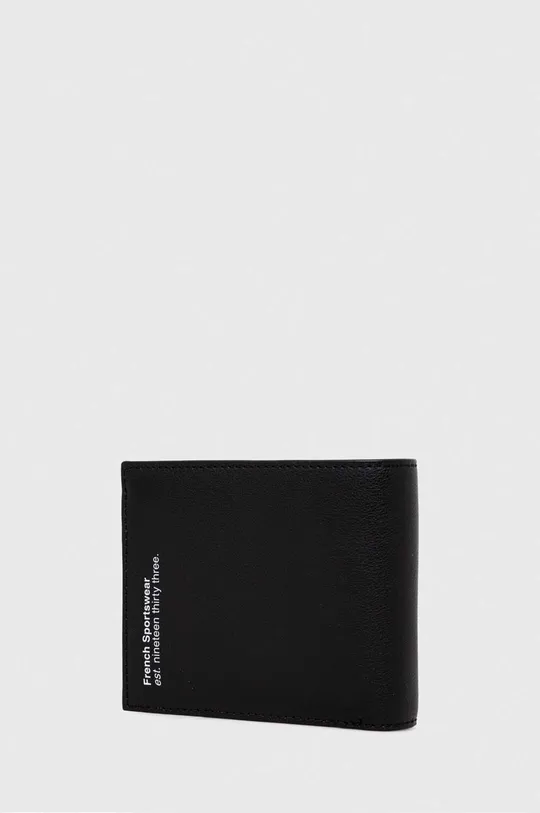 Δερμάτινο πορτοφόλι Lacoste μαύρο