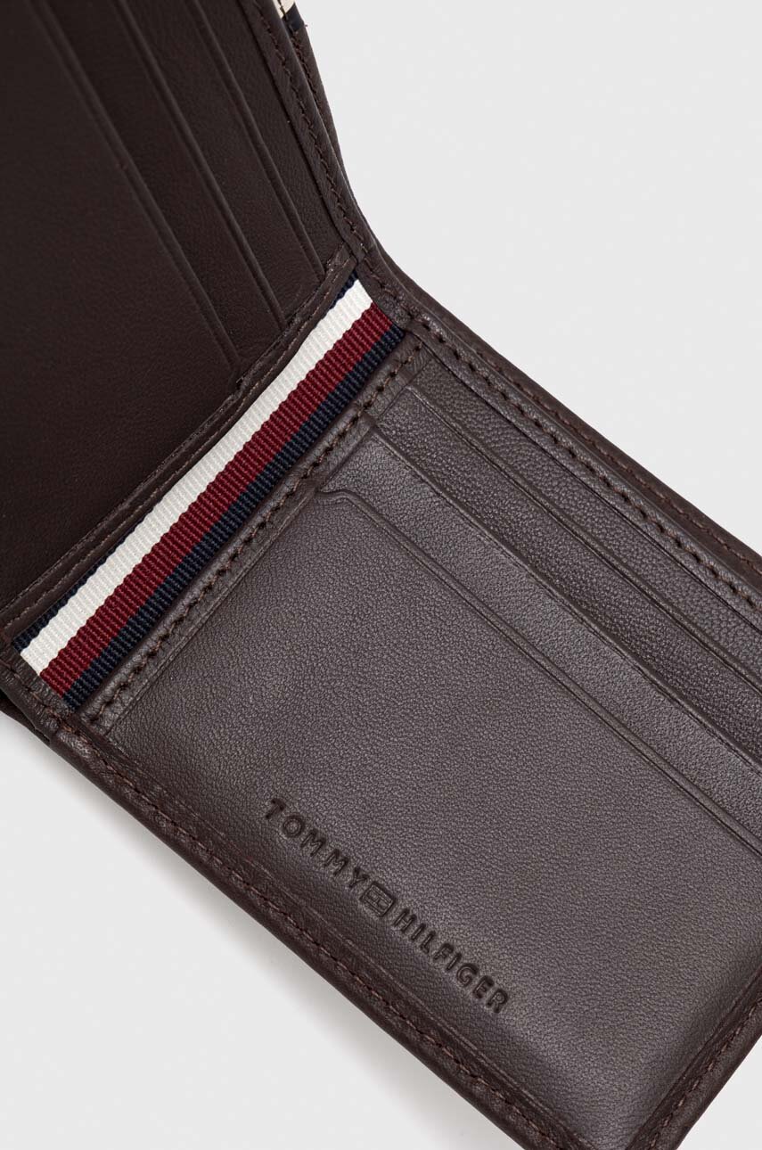 Tommy Hilfiger portfel skórzany męski kolor brązowy | Answear.com